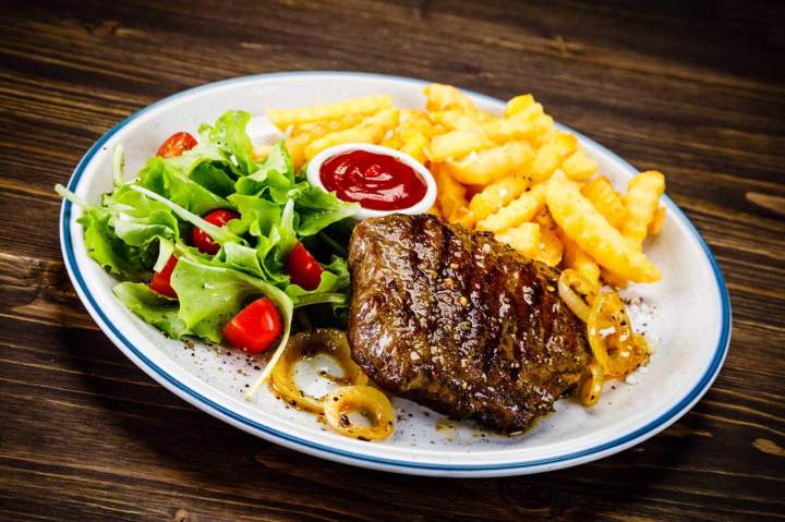 Steak frites La Côte Bleue